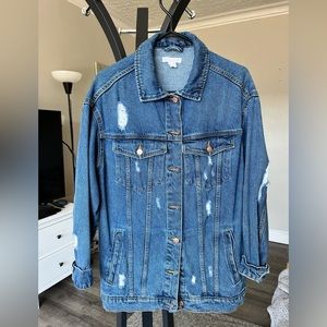 Oversized women’s jean jacket